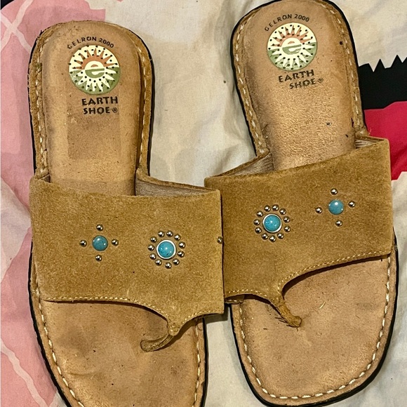 Turquoise-like Jewelry Gelron Earth Sandal - Picture 14 of 16